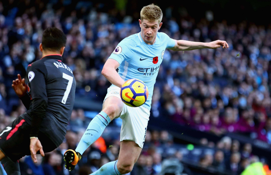  英超-德布劳内世界波曼城完胜切尔西  